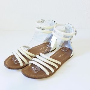Prada Gladiator Cream Sandals